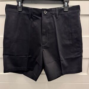 Lands' End Men's Black Flat Front Shorts